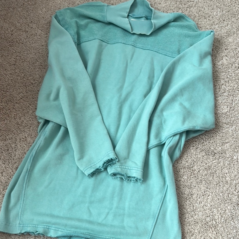 Free People Blue Cowl Neck Dress